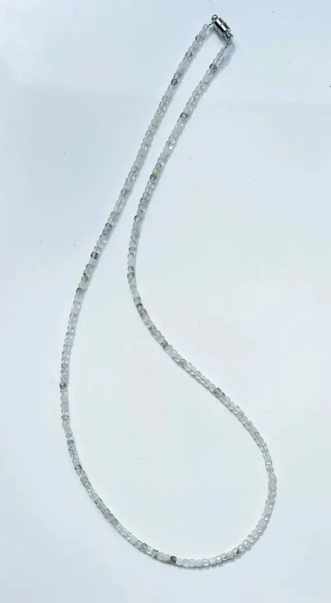 Diamond Ether – Vintage Crystal Bead Necklace view 7
